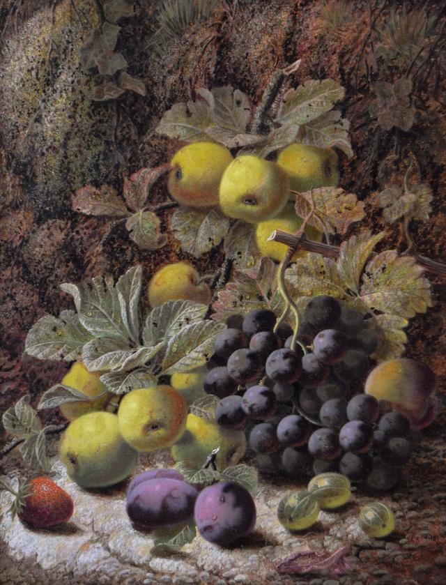 Still Life of Apples, Grapes & Other Fruit