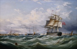 HMS Victory off Portsmouth
