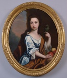 Portrait of a Girl with Parrott and Peaches