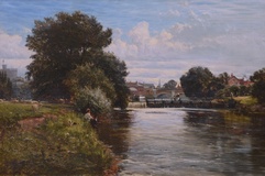 The Weir Stream from the Back Island, Windsor