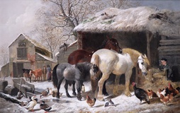 The Farmyard in Winter