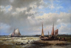 Fishing Boats off the Dutch Coast