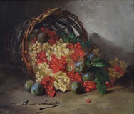 Still Life of Fruit in a Basket