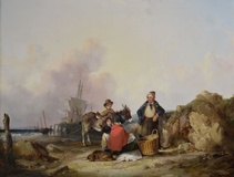 Fisher Folk on the Beach