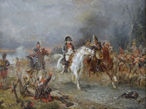 Napoleons Retreat at Waterloo