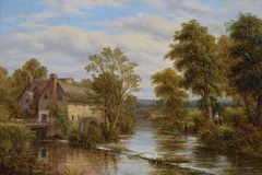 Fishing by the Watermill