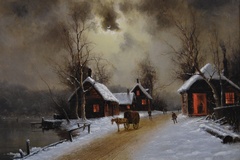Winter&#8217;s Evening in the Village