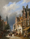 Bustling Street Scene, Holland