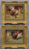 Cockerel & Hens with Ducklings & Cockerel & Hens with a Terrier